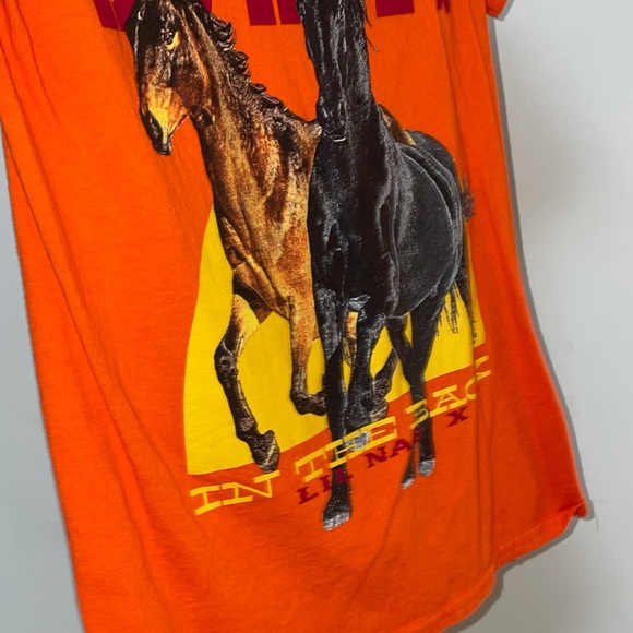 Lil Nas X horses in the back western t shirt - Picture 5 of 5